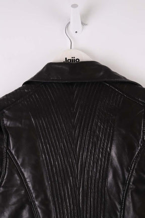Veste en cuir Maje  Noir