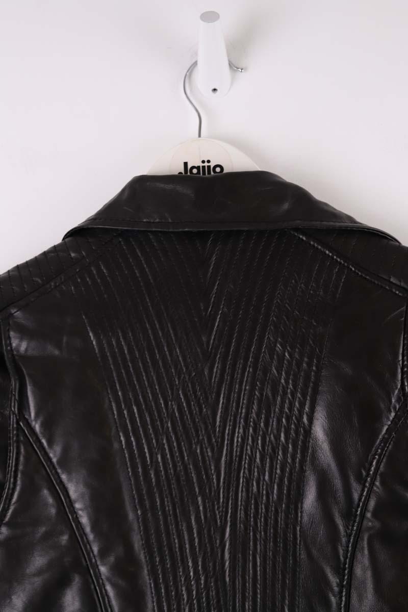 Veste en cuir Maje  Noir