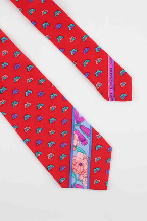 Cravate Leonard  Rouge