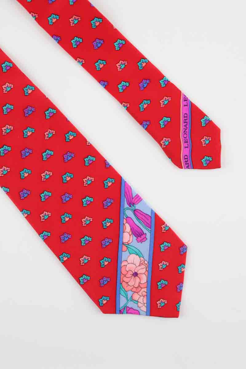 Cravate Leonard  Rouge