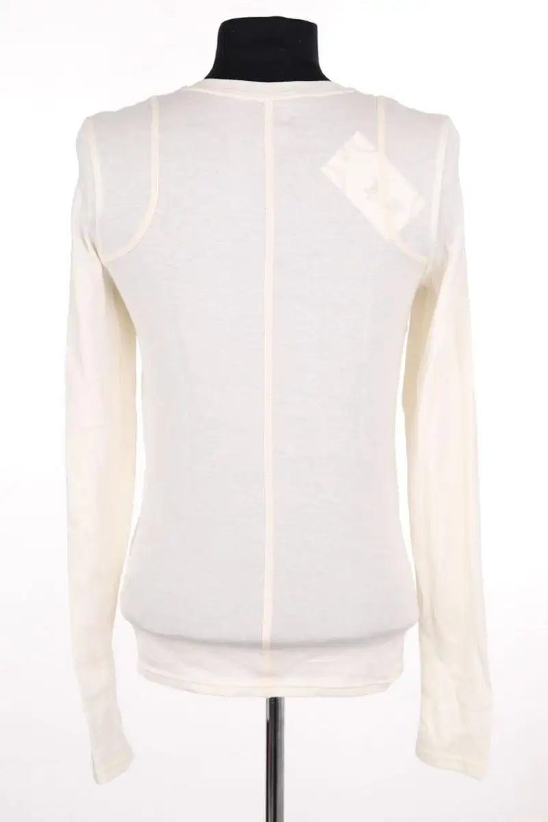 Top Ernest Leoty Beige en Coton
