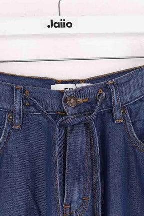 Pantalon FIVE Bleu en Coton