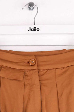 Pantalon droit Momoni Marron en Viscose