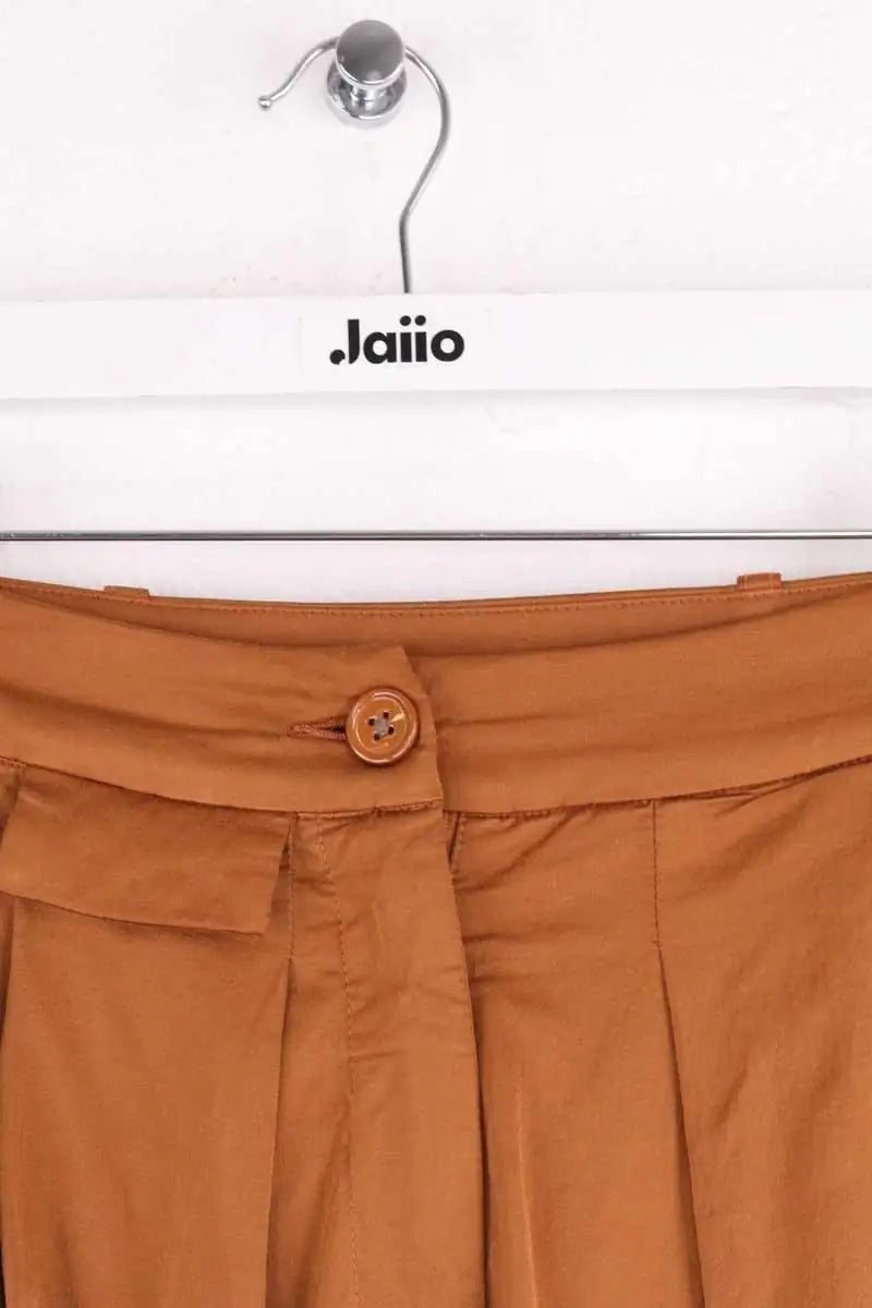 Pantalon droit Momoni Marron en Viscose