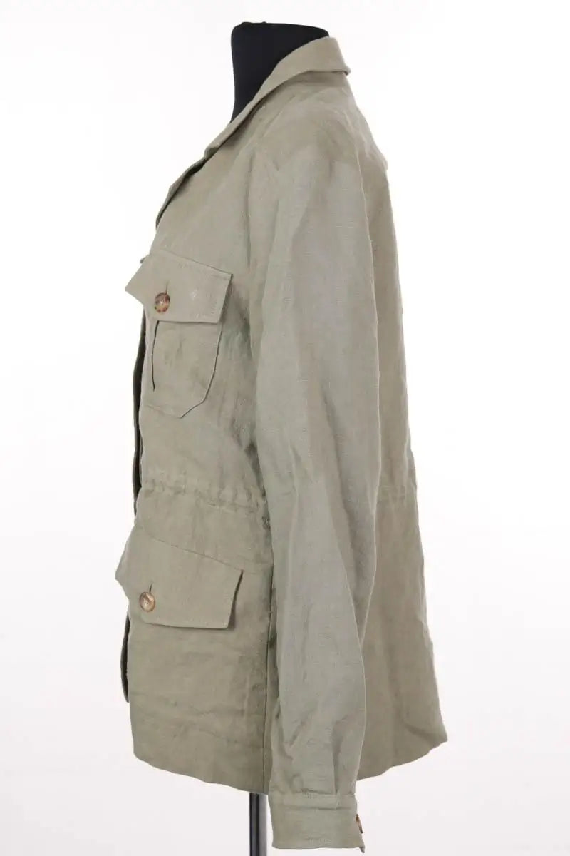 Veste Ines de la Fressange Kaki en Lin