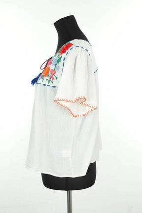 Blouses Antik Batik  Blanc