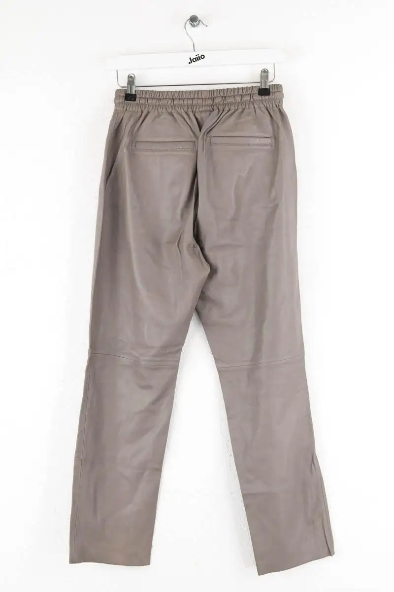 Pantalon Oakwood Gris en Cuir