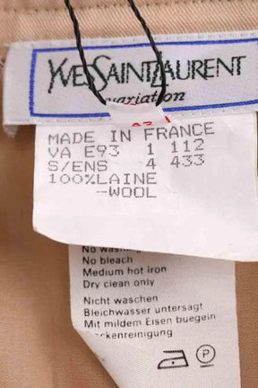Jupe Yves Saint Laurent Rose en Laine