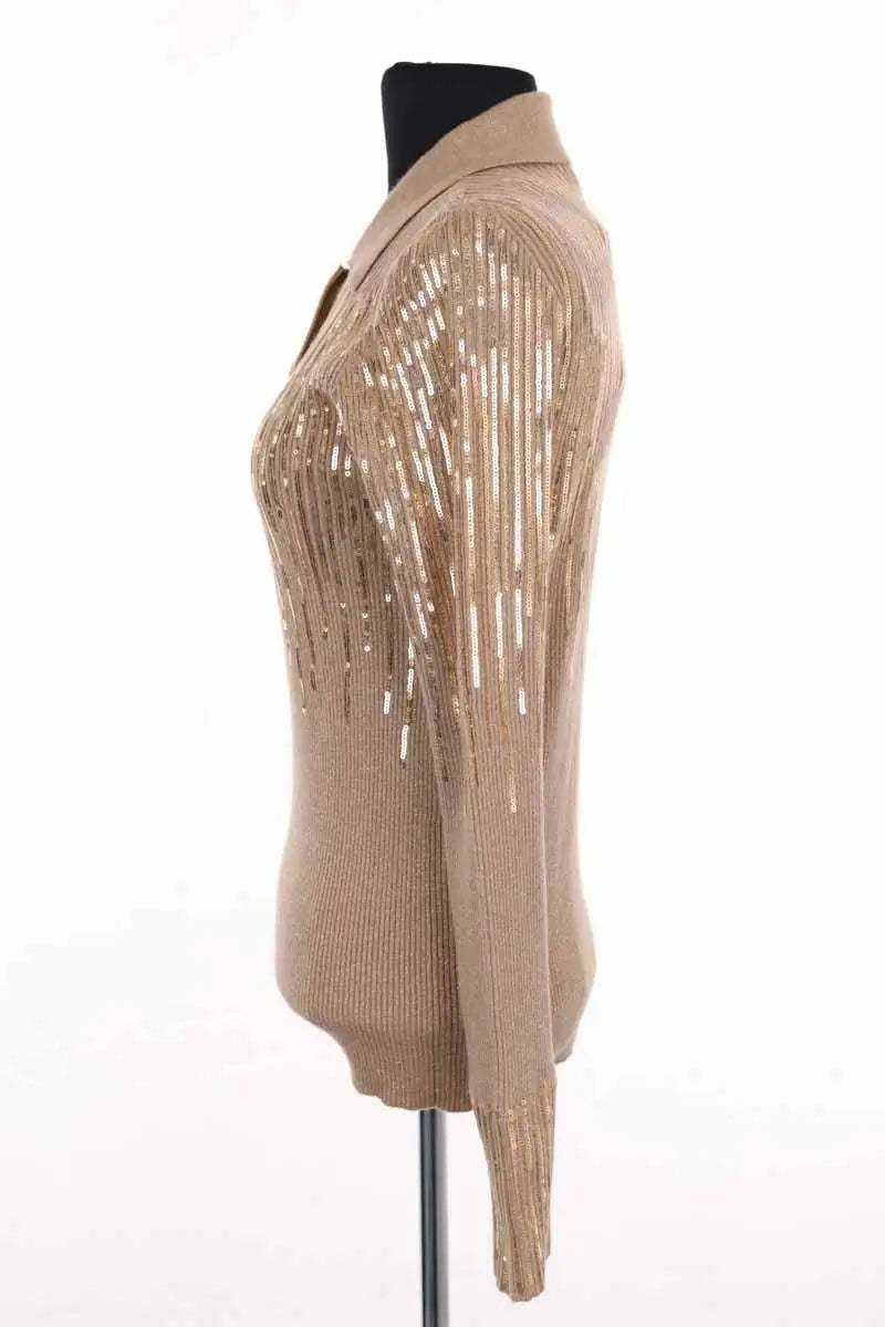 Pull Pinko Doré en Laine