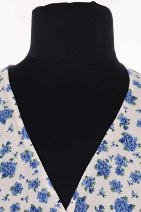 Robe Rouje Bleu en Viscose