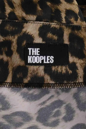 Jupe The Kooples Marron en Synthétique