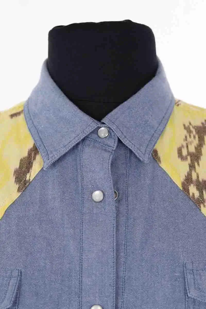 Chemise Soeur Bleu en Coton