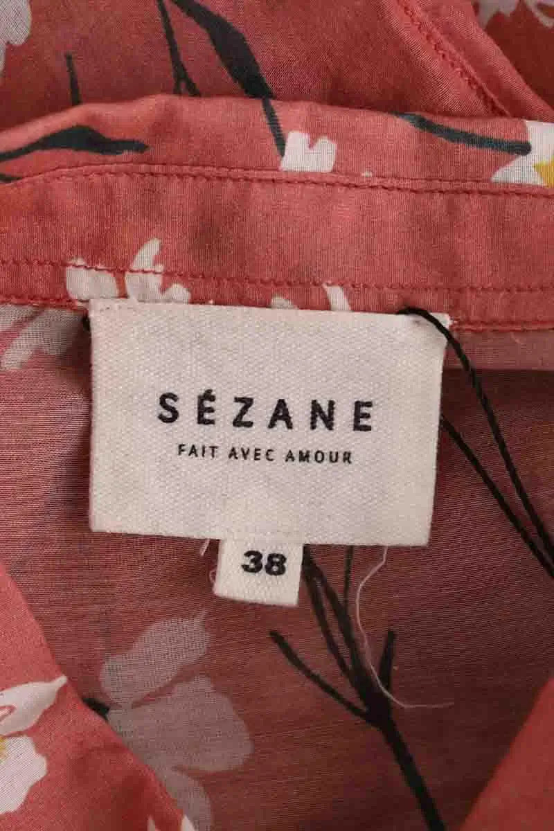 Chemise Sézane Rose en Coton