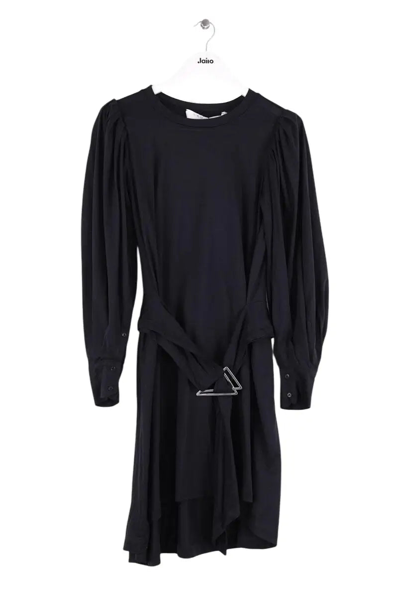 Robe Iro Luomos Noir en Viscose, taille S - Seconde Main