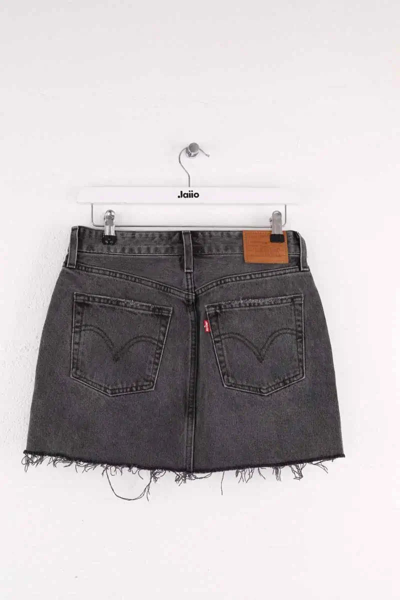 Mini jupe Levi's Gris en Coton
