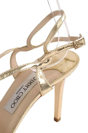 Talons Jimmy Choo Doré en Cuir