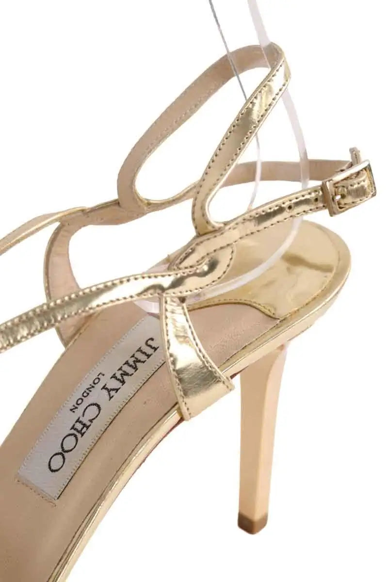 Talons Jimmy Choo Doré en Cuir