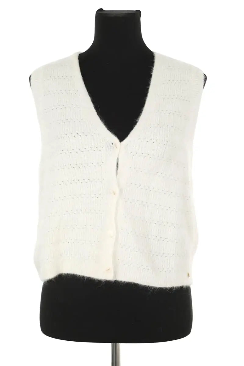 Top sans manche Des Petits Hauts  Ecru