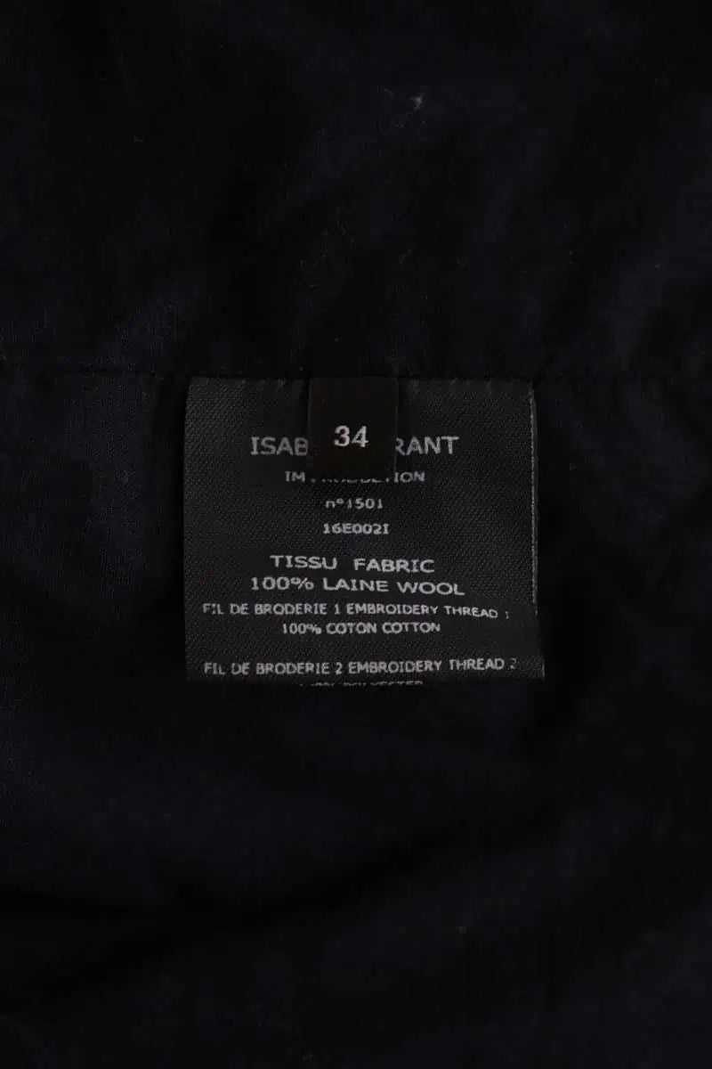 Caban Isabel Marant Noir en Laine