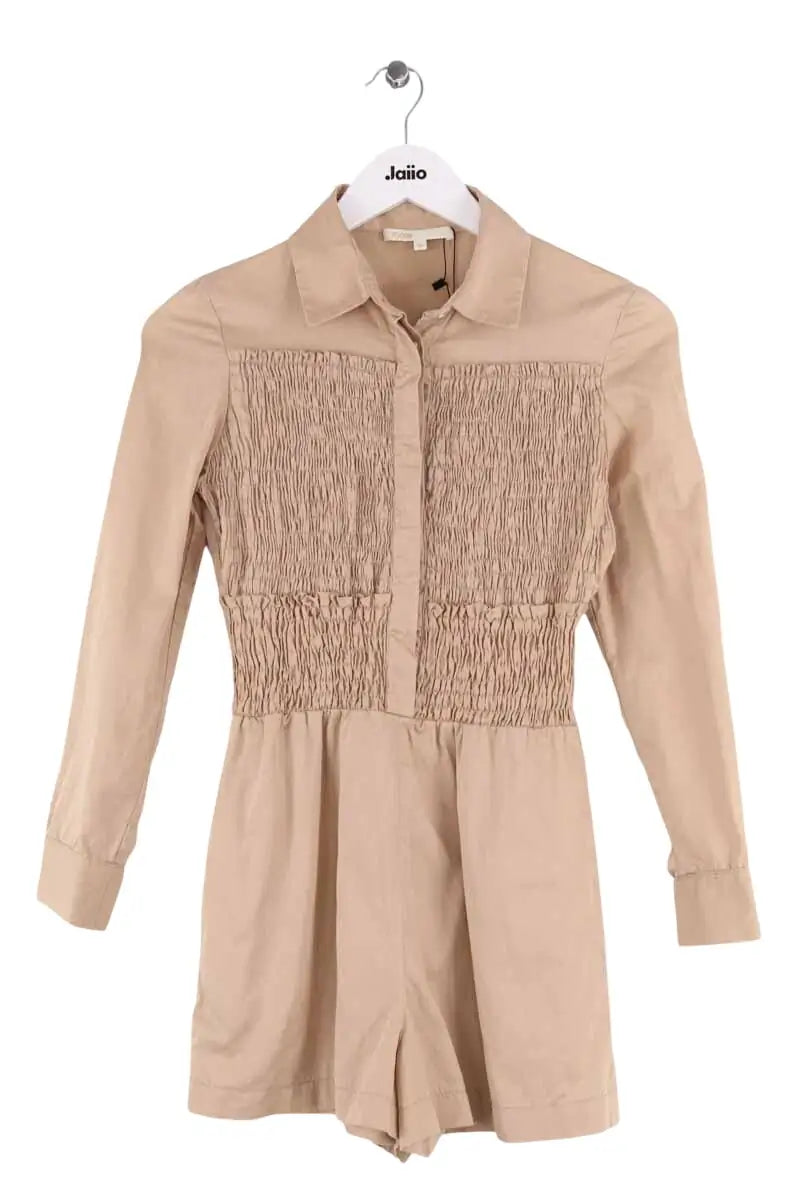 Combishort Maje Camel en Coton, taille XS - Seconde Main