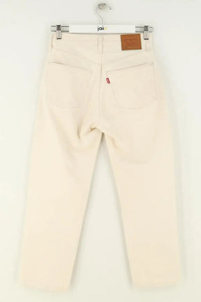 Jean droit W24 L26 Levi's 501 Beige en Coton