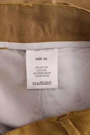 Pantalon Momoni Camel en Lin