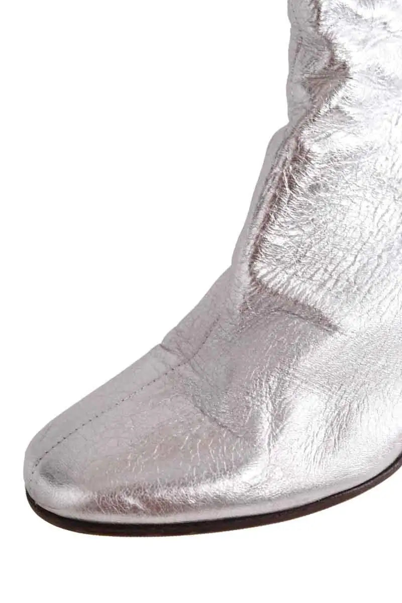 Boots Sandro Argent en Cuir