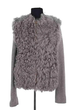 Veste Joseph Gris en Cuir, taille M - Seconde Main
