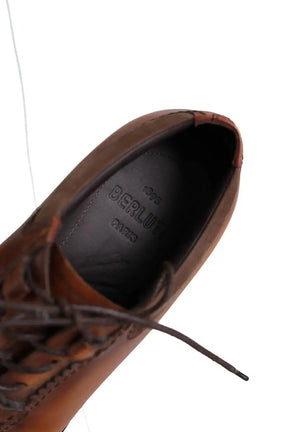 Chaussures à lacets Berluti Camel en Cuir