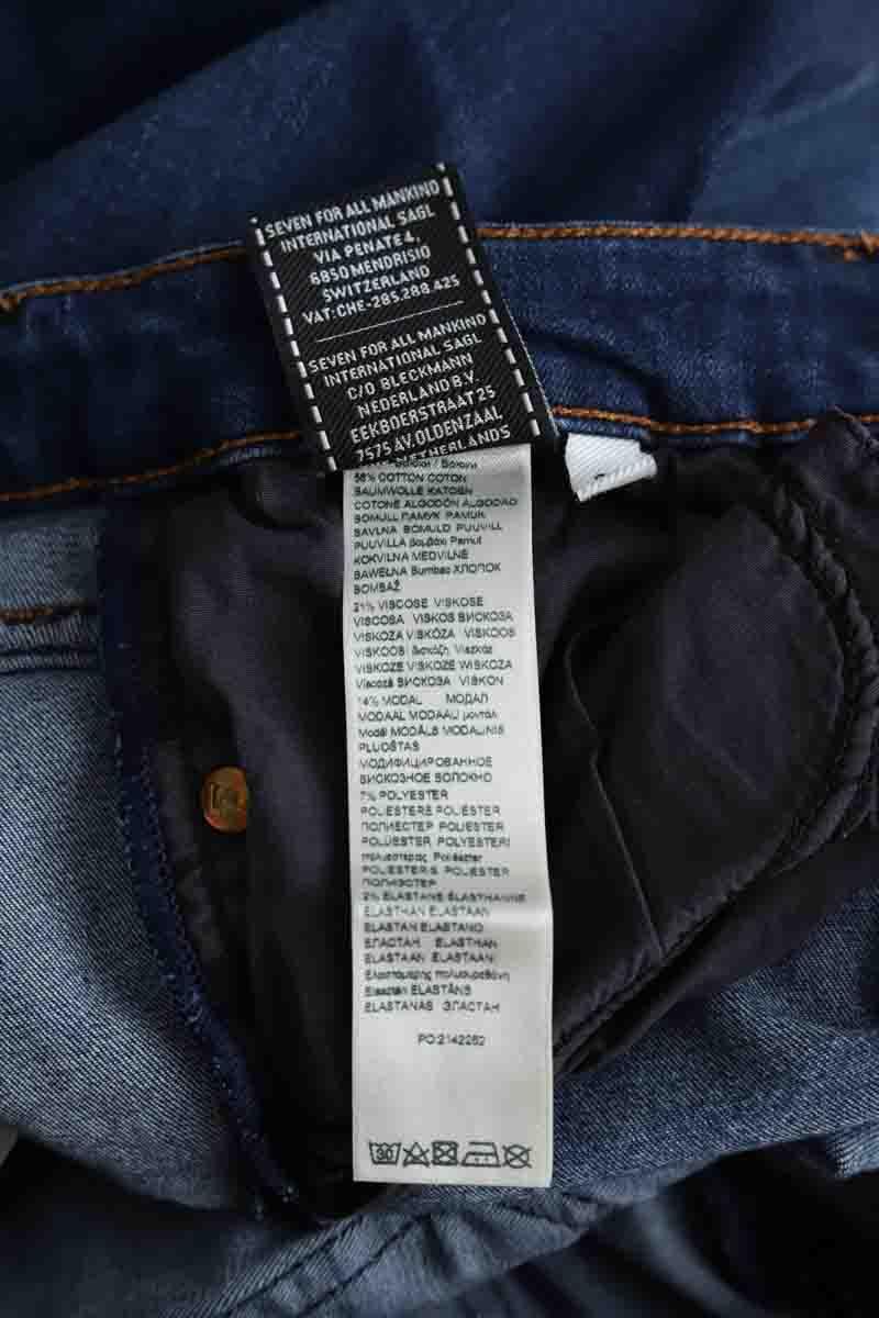 Slim 7 For All Mankind  Bleu