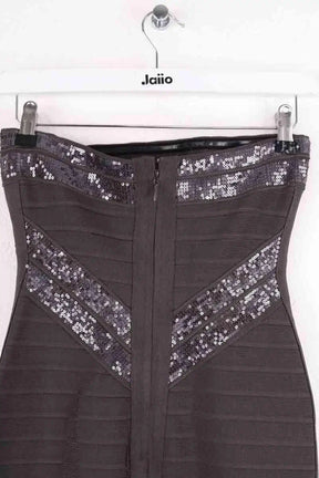 Robe Herve Leger Anthracite en Viscose