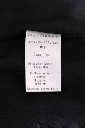 Jupe Tara Jarmon Noir en Laine
