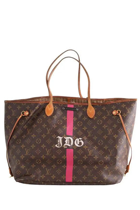 Cabas Louis Vuitton The Graphic Neverfull GM Marron en Cuir