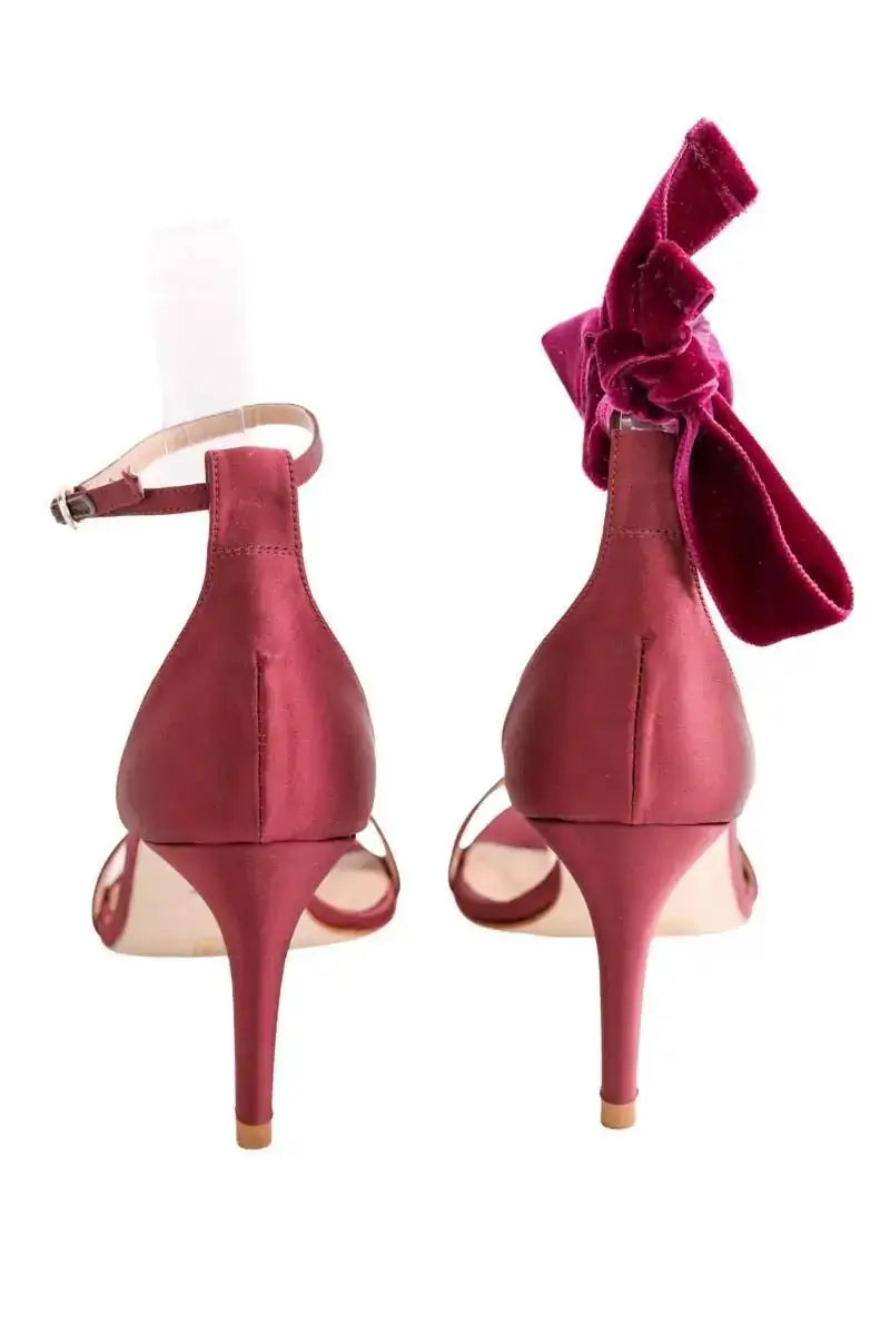 Sandales LK Bennett Helena Bordeaux en Tissu
