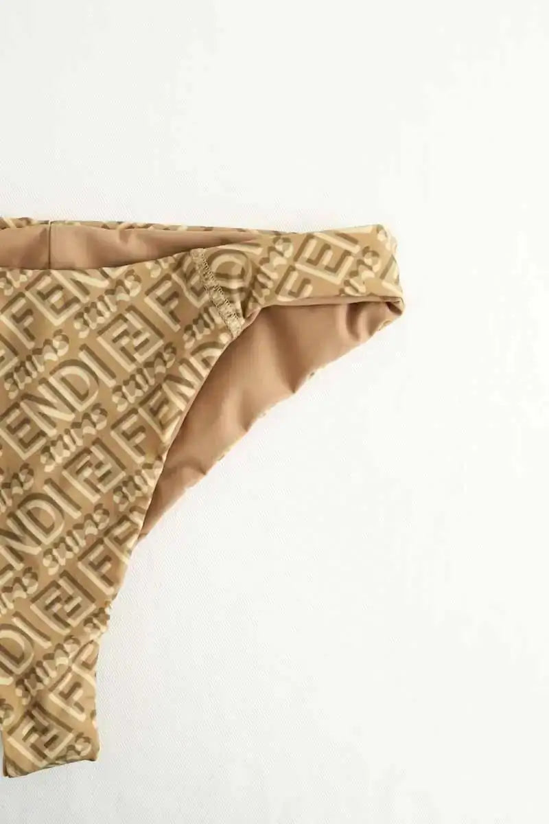 Maillot de bain Fendi X Skims Beige en Synthétique