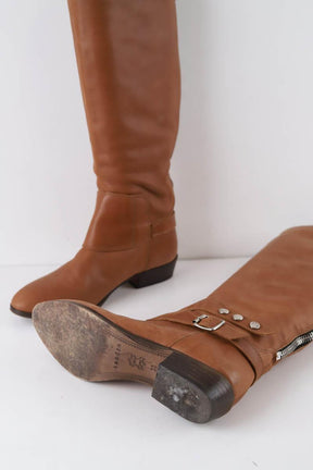Bottes Sandro  Marron