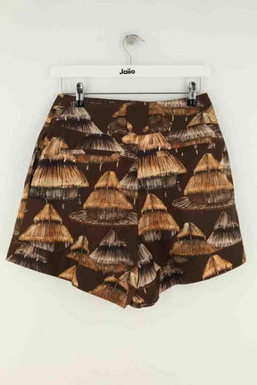 Mini short Farm Rio Marron en Synthétique