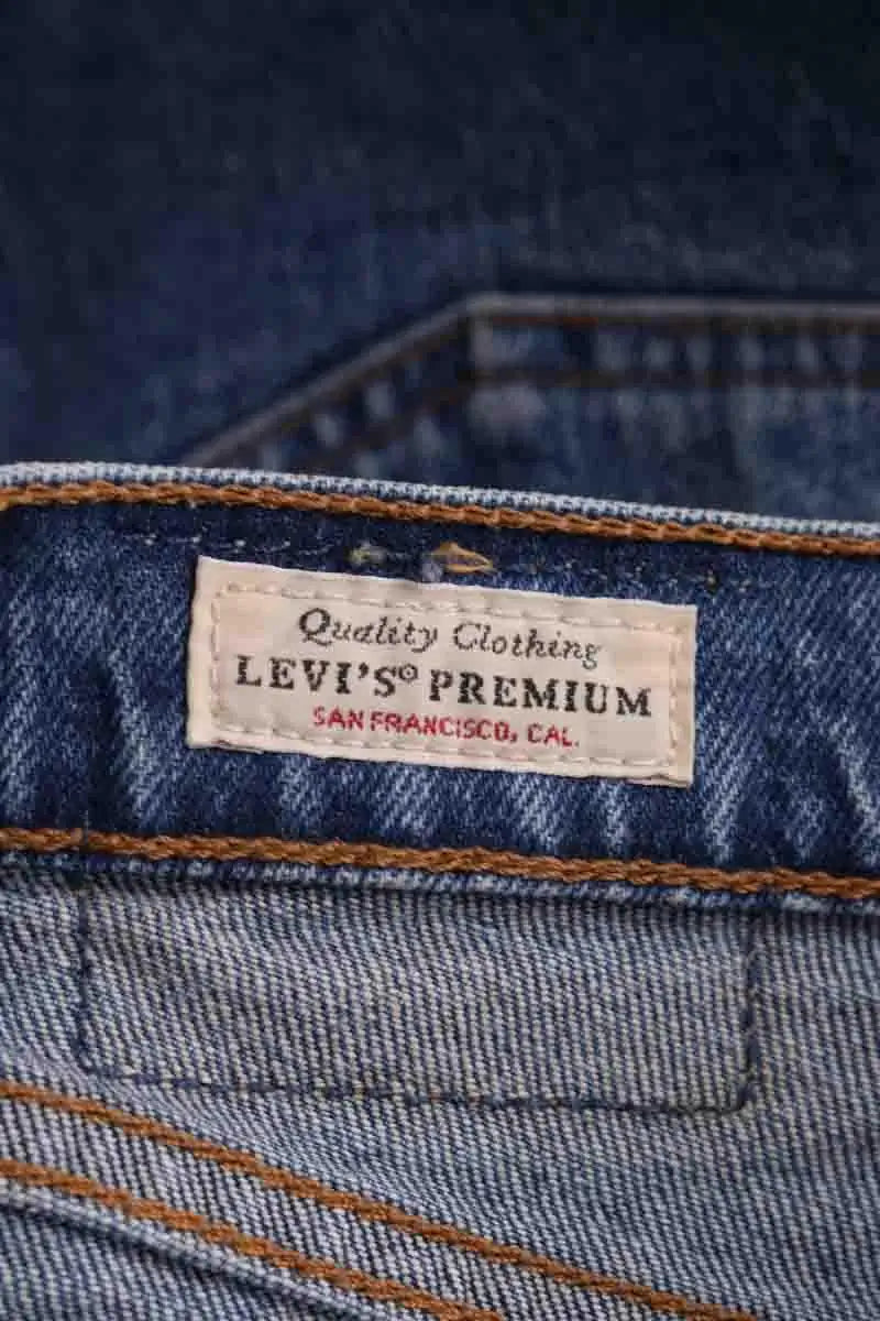 Mini short Levi's Bleu en Coton