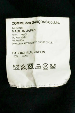 Cardigan Comme Des Garçons Marine en Laine