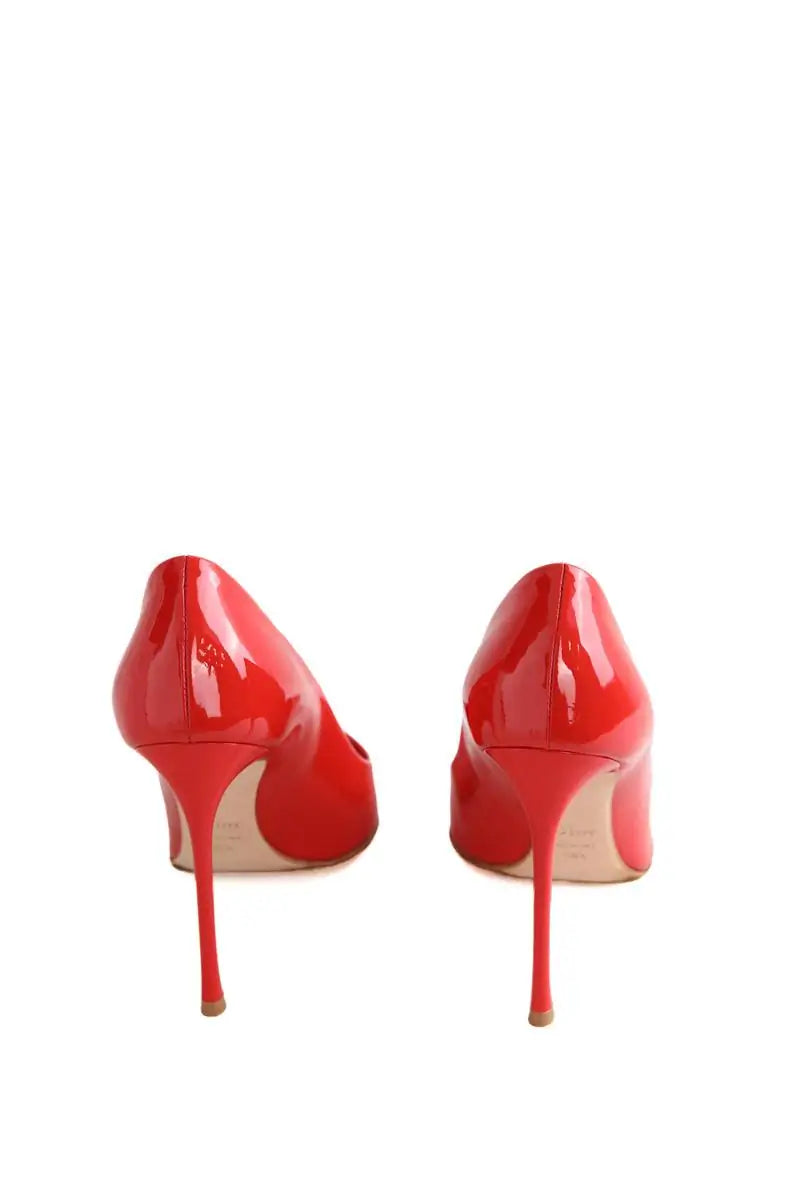 Talons Dior Rouge en Cuir verni