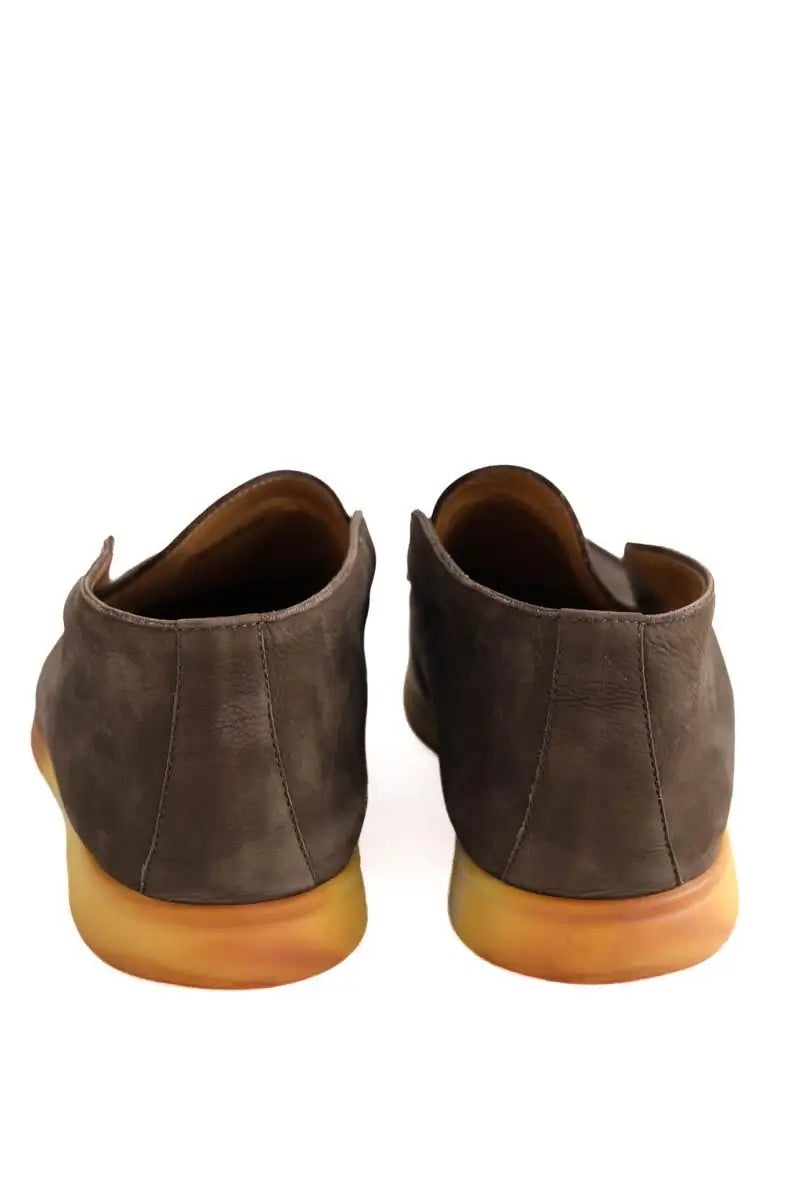 Mocassins Loro Piana Marron en Cuir