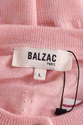 Cardigan Balzac Rose en Laine
