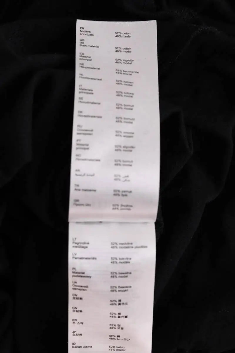 Body Maje Noir en Coton
