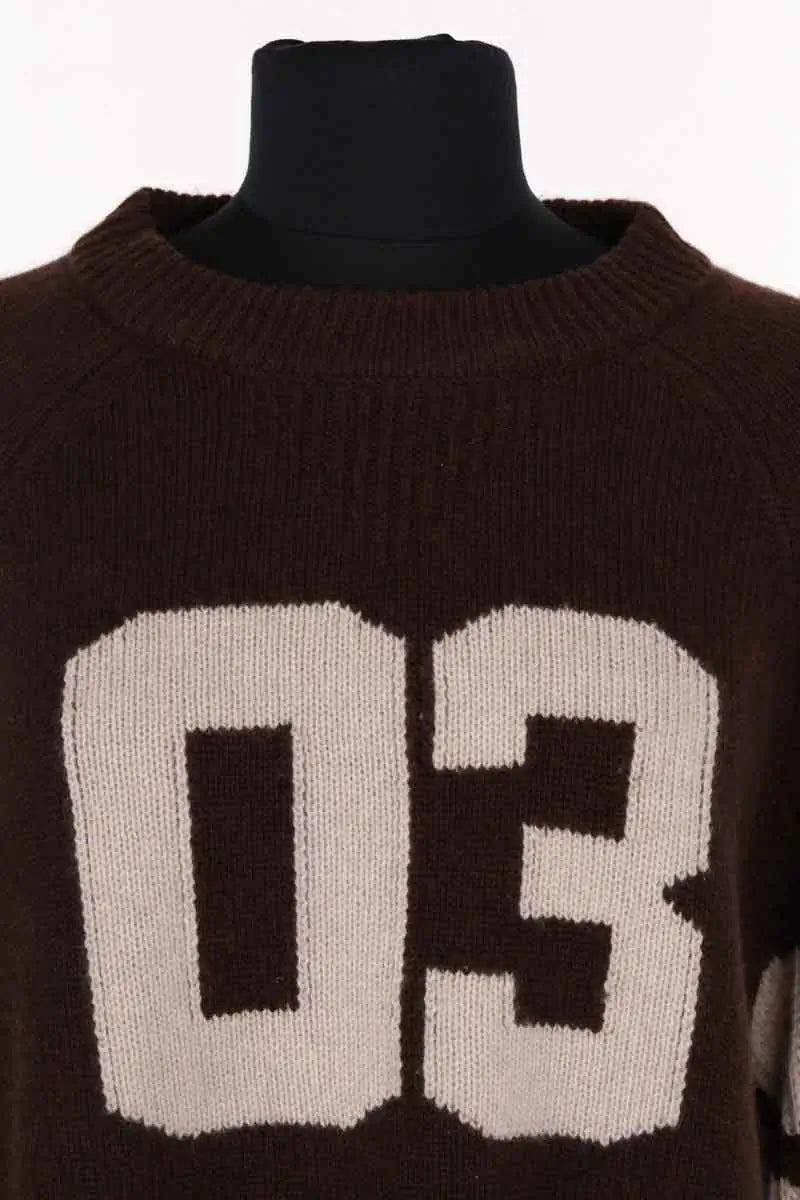 Pull Ba&Sh Marron en Cachemire