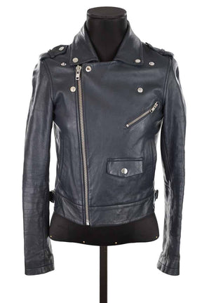 Veste en cuir Maje  Noir