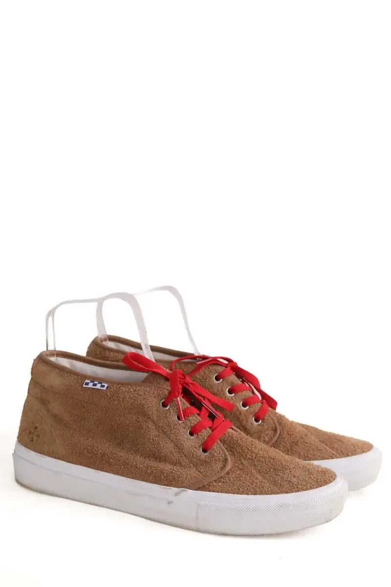 Baskets hautes Vans Camel en Daim