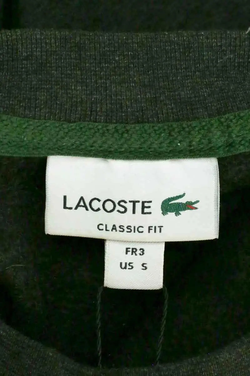 Pull Lacoste Anthracite en Coton