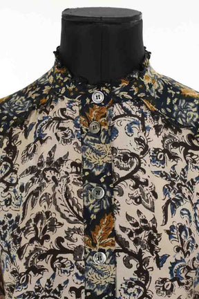 Mi-longueur Antik Batik  Bleu