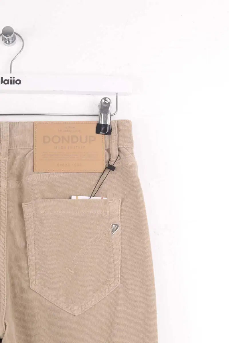 Pantalon droit DONDUP Beige en Coton