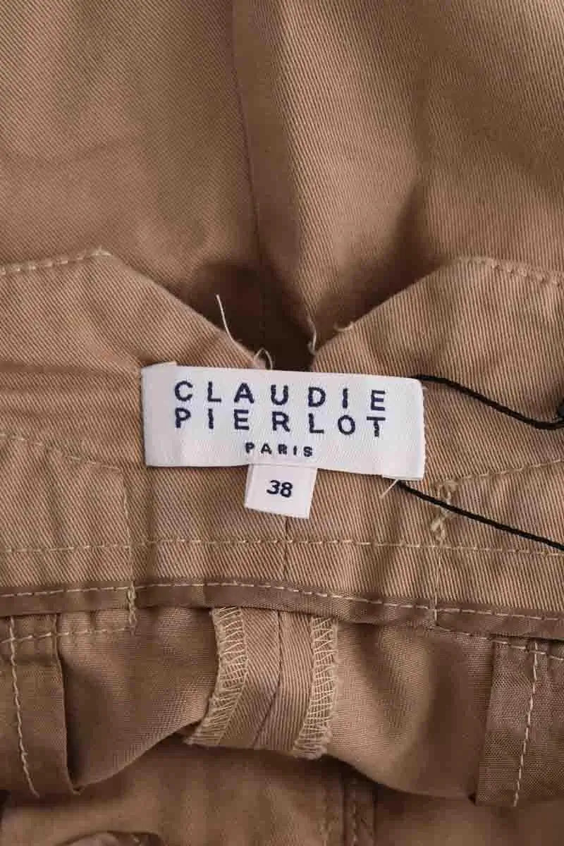Pantalon Claudie Pierlot Camel en Coton